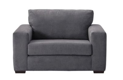 Heart of House Eton Fabric Cuddle Chair - Charcoal.